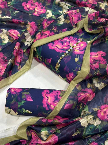 DIGITAL PRINTED SWISS LAWN 3pcs (UNSTICHED) (NEW FLORAL)