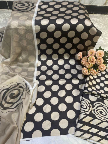 Digital Print Silk 3pcs (POLKA)