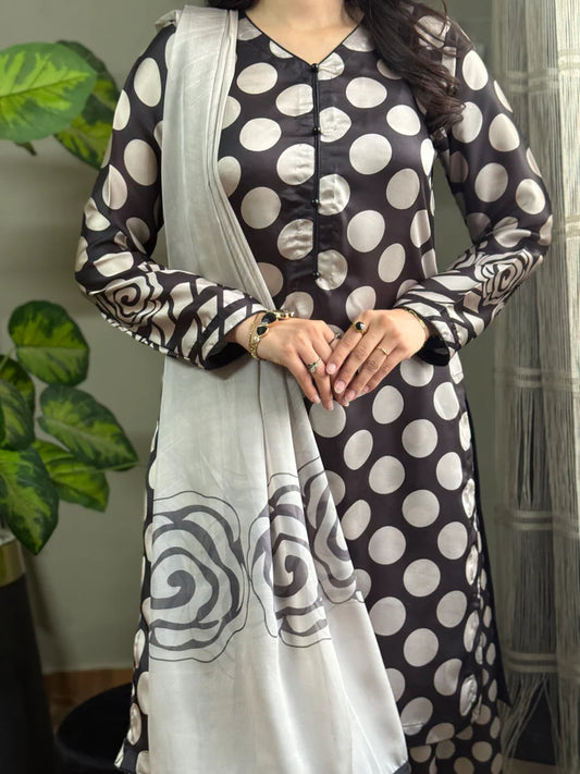 DIGITAL PRINTED SLIK 3PCS (POLKA)