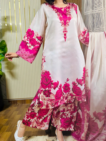 Digital Print Silk 3pcs(ATISHI PHOOL)