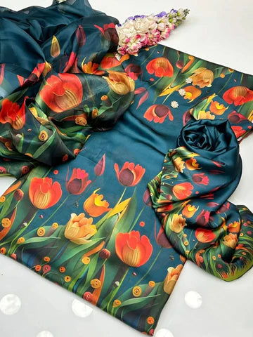 Digital Print Silk3pcs(ZING 3D FLOWERS)