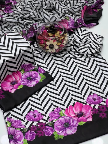 Digital Print Silk 3pcs (ZEBRA)
